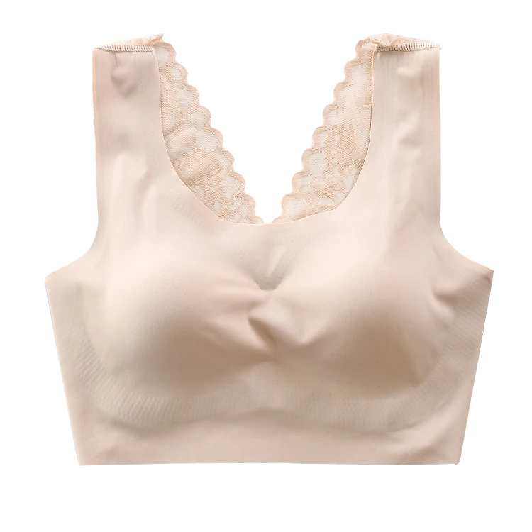 Factory Price Ladies Ultrathin Padded Sleep Wireless Underwear Bras Brassiere Japanese Seamless Ice Silk Bra with Lace
Factory Price Ladies Ultrathin Padded Sleep Wireless Underwear Bras Brassiere Japanese Seamless Ice Silk Bra with Lace