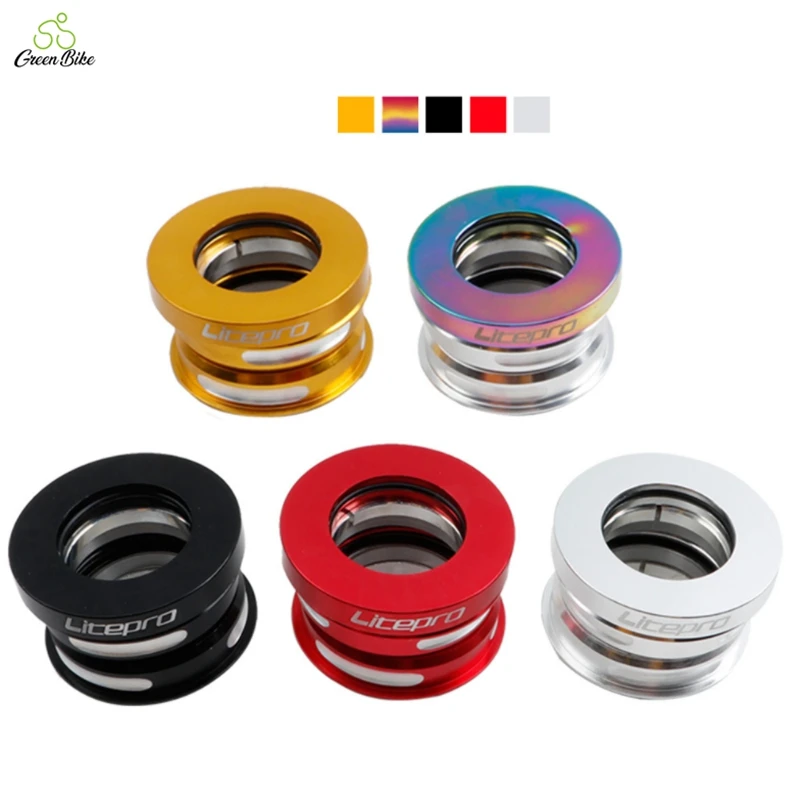 Folding bike headset built in bearing double bearing ultra run bicycle wrist set bike bicycle headset, Black/red/silver/gold
Folding bike headset built in bearing double bearing ultra run bicycle wrist set bike bicycle headset, Black/red/silver/gold