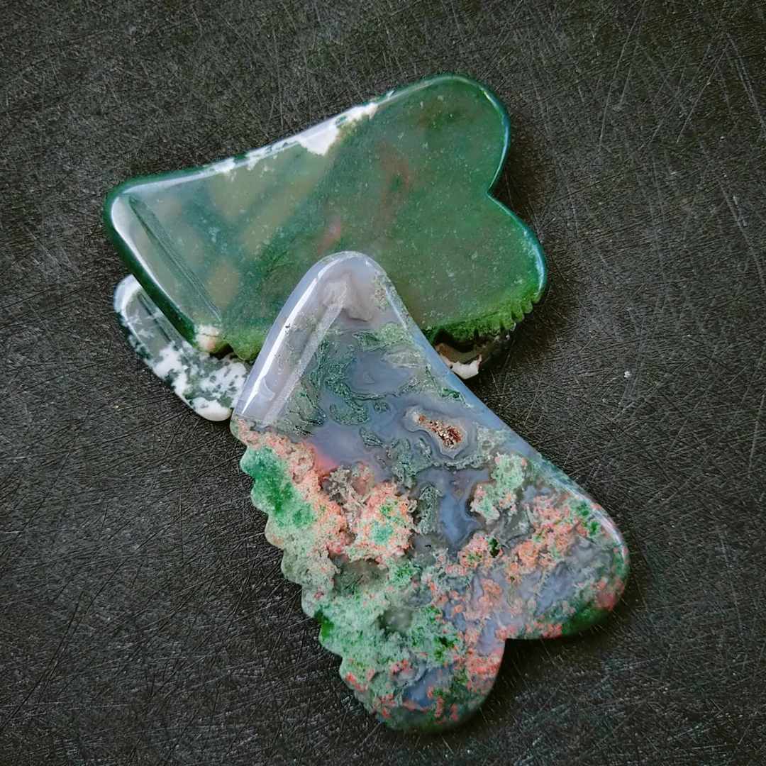 Gua Sha Massage Tools, Gua Sha Tools of Multi-Shapes,Square shaped moss agate Guasha Scraping Massage Tools for Face and Body
Gua Sha Massage Tools, Gua Sha Tools of Multi-Shapes,Square shaped moss agate Guasha Scraping Massage Tools for Face and Body