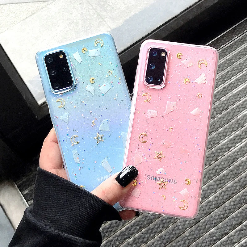 Bling Glitter Star Moon Clear Case For Samsung A51 A71 A12 A50 A42 A72 A52 S21 S20 S10 S9 S8 Plus Note 20 10 Soft Cover
Bling Glitter Star Moon Clear Case For Samsung A51 A71 A12 A50 A42 A72 A52 S21 S20 S10 S9 S8 Plus Note 20 10 Soft Cover