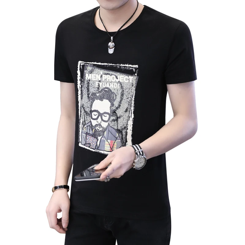 Short sleeve t-shirt men's summer new round neck English printed casual top wholesale
Short sleeve t-shirt men's summer new round neck English printed casual top wholesale