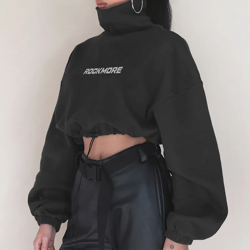 KHG8850 Autumn women fashion Letter print warm loose turtleneck long sleeve pullover crop top Sweatshirts
KHG8850 Autumn women fashion Letter print warm loose turtleneck long sleeve pullover crop top Sweatshirts