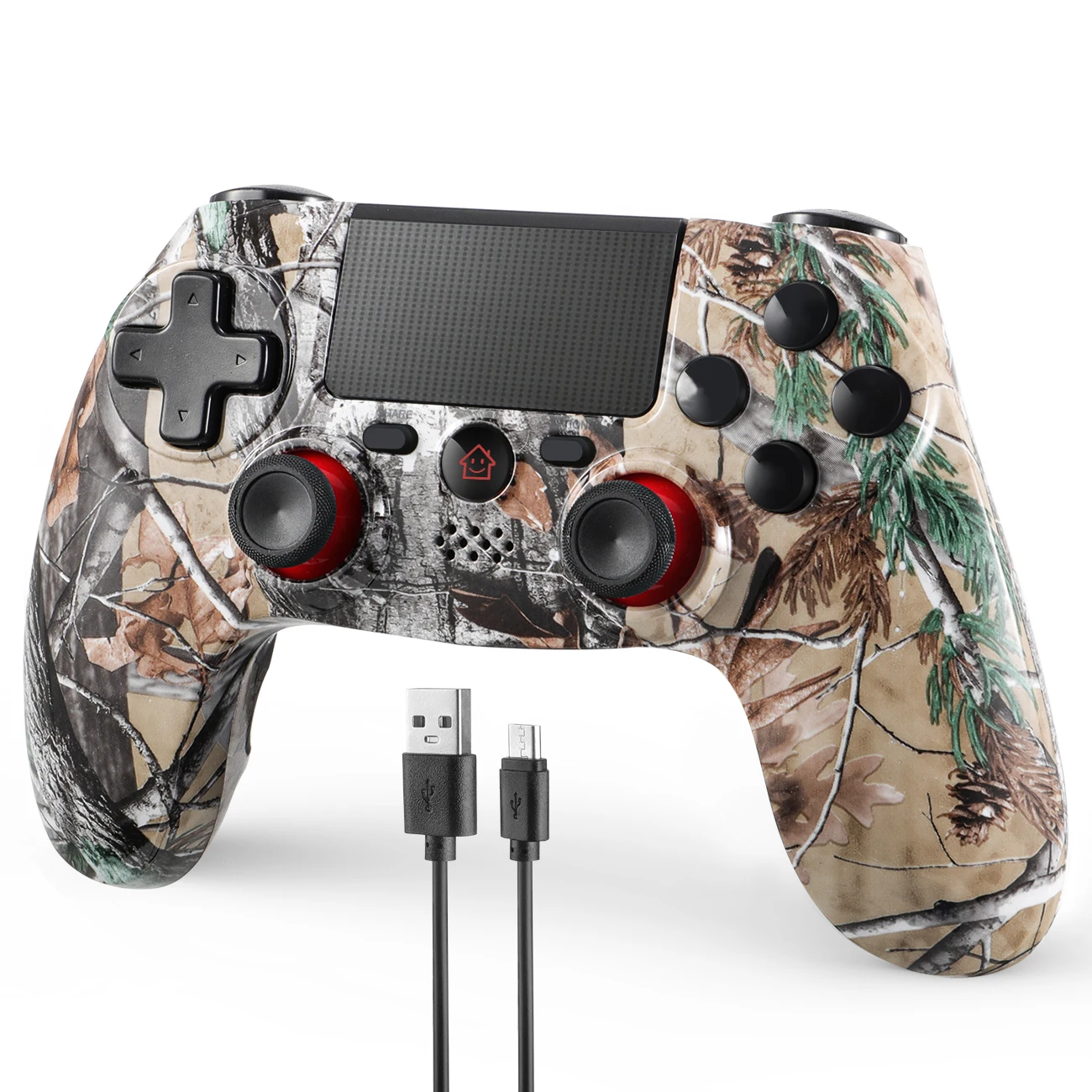 Wireless Video Game Joystick Game Controller Gamepad for Ps4 Joysticks Game Controllers, Camouflage
Wireless Video Game Joystick Game Controller Gamepad for Ps4 Joysticks Game Controllers, Camouflage