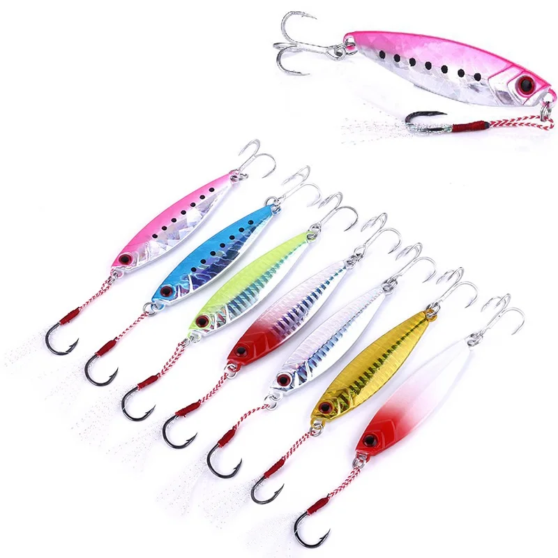 Lead Metal Jigging Lure 30g 40g Slow Pitch Saltwater/Freshwater Fishing Lure Hard Bait, 6 colors
Lead Metal Jigging Lure 30g 40g Slow Pitch Saltwater/Freshwater Fishing Lure Hard Bait, 6 colors