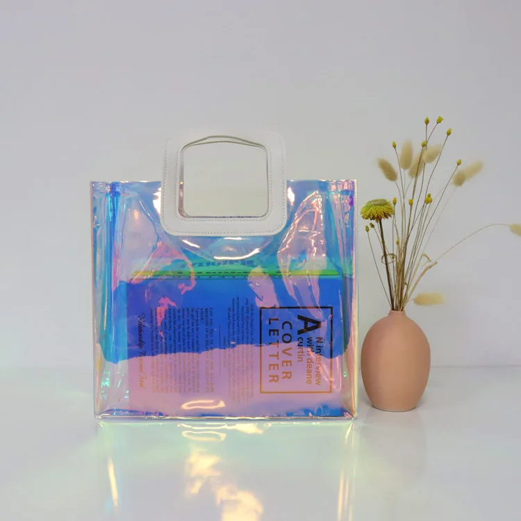 Top Quality Promotional Hologram Jelly Packing Bags Transparent Tote Bag Pvc, Customized color
Top Quality Promotional Hologram Jelly Packing Bags Transparent Tote Bag Pvc, Customized color