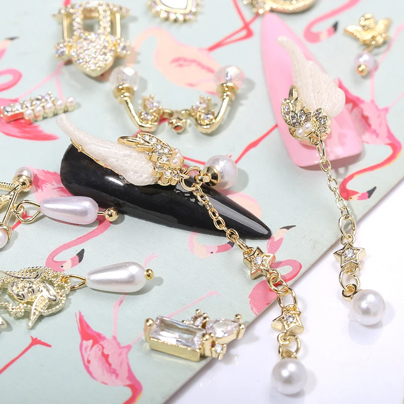 FREE SHIPPING Wing 3D Metal Zircon Japanese Nails Decorations Crystal Manicure Zircon Diamond Charms, Same with pic or customized
FREE SHIPPING Wing 3D Metal Zircon Japanese Nails Decorations Crystal Manicure Zircon Diamond Charms, Same with pic or customized