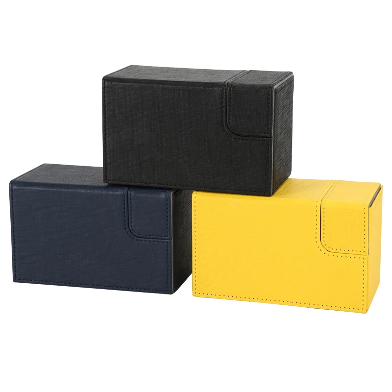 Premium Pu Leather Multi Color Large Capacity Board Game Accessories Flip custom boxes
Premium Pu Leather Multi Color Large Capacity Board Game Accessories Flip custom boxes