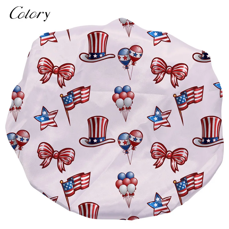 Colory Bow Plastic Turban Shower Cap, Customized color
Colory Bow Plastic Turban Shower Cap, Customized color