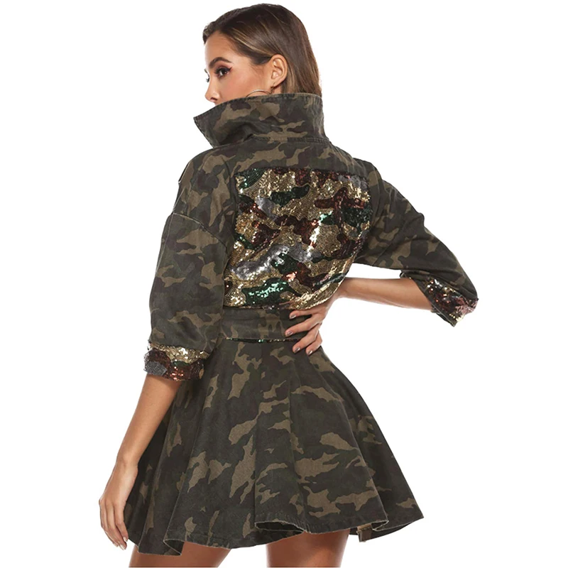 Women's Winter Warm Long Sleeve Camo Jacket Women Zipper Outwear Short Jacket, Picture
Women's Winter Warm Long Sleeve Camo Jacket Women Zipper Outwear Short Jacket, Picture