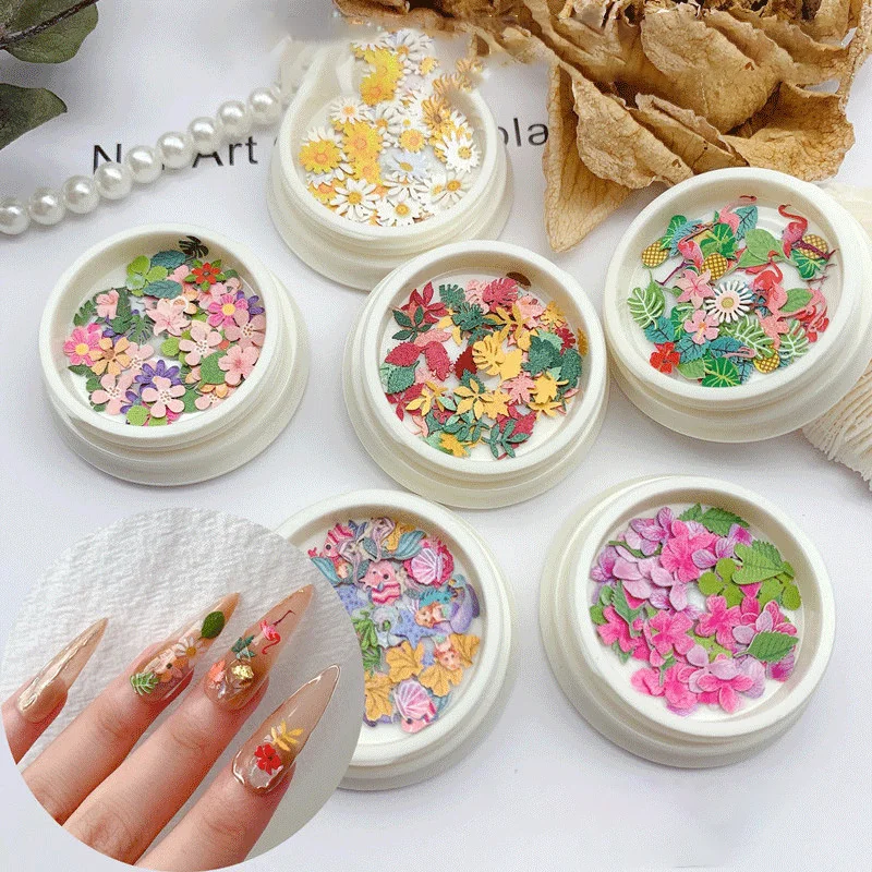 18Color Summer day Nail Art Manicure Tool Mixed Wood Pulp Piece Animal Plant Color Flower Daisy Nail art Decoration, Picture
18Color Summer day Nail Art Manicure Tool Mixed Wood Pulp Piece Animal Plant Color Flower Daisy Nail art Decoration, Picture