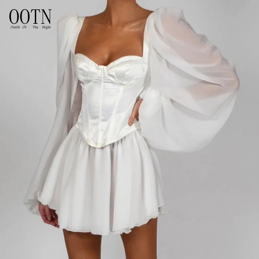 OOTN Beach Vacation Sexy Party Mini White Dress Summer Female Lantern Sleeve Y2K Corset Chiffon Dress Women Bodycon Dress
OOTN Beach Vacation Sexy Party Mini White Dress Summer Female Lantern Sleeve Y2K Corset Chiffon Dress Women Bodycon Dress