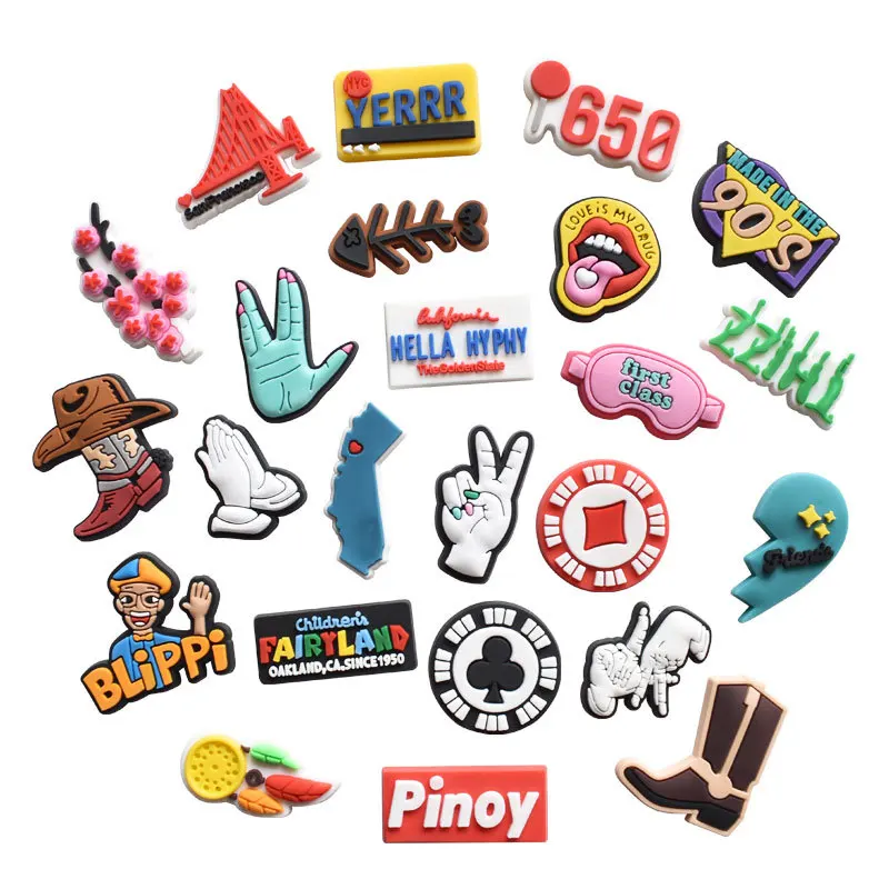 Custom logo wholesale PVC Factory direct sales cartoon croc charms new decor shoes buckle boots croc shoe charms
Custom logo wholesale PVC Factory direct sales cartoon croc charms new decor shoes buckle boots croc shoe charms