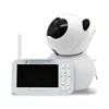 NEW 5 inch LCD HD 720P PTZ Audio Camera Lullaby Babe Baby Video Monitor P355 T70 For Care:Baby Infants Elder Pets