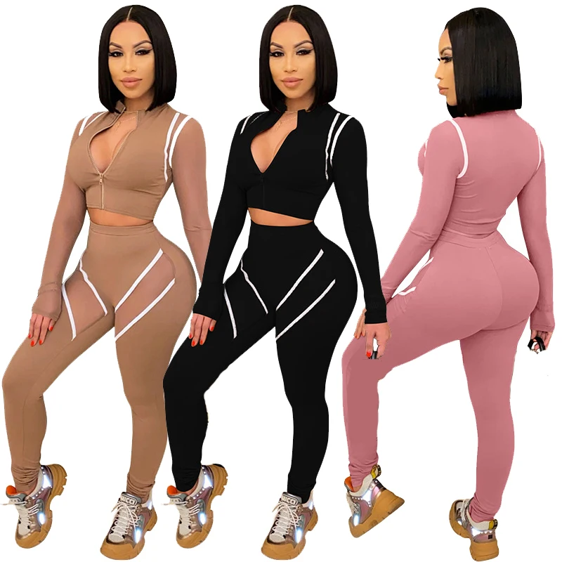 2021 Women Fall Long Sleeve Sports Wear Outfit 2 Piece Fitness Yoga Gym Set, Women's yoga sets
2021 Women Fall Long Sleeve Sports Wear Outfit 2 Piece Fitness Yoga Gym Set, Women's yoga sets