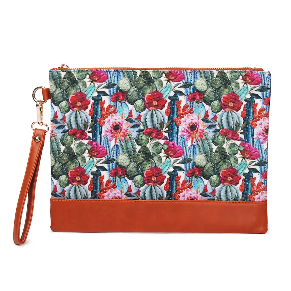 Wholesale Wristlet Purse Hand Wallet Bag Accessories Organize catus flower cosmetic bag With Zipper DOM1045
Wholesale Wristlet Purse Hand Wallet Bag Accessories Organize catus flower cosmetic bag With Zipper DOM1045