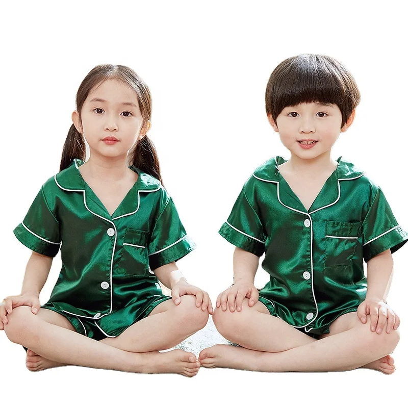 Good Quality Summer Two Pieces Pajamas Kids Silk Korean Version Cute Cartoon Children Pajamas, Red/champagne/purple/blue/pink/green/cameo
Good Quality Summer Two Pieces Pajamas Kids Silk Korean Version Cute Cartoon Children Pajamas, Red/champagne/purple/blue/pink/green/cameo