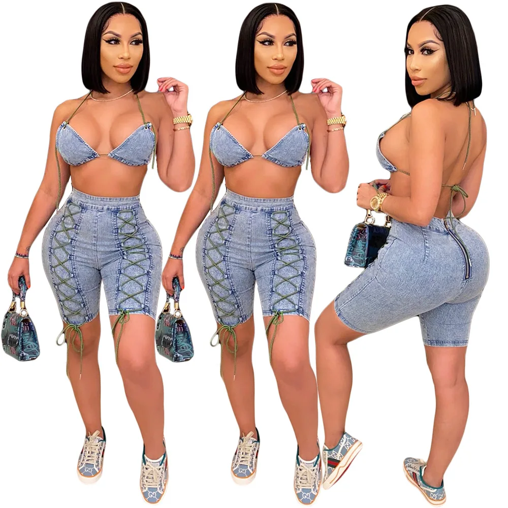 MD20220916 Women Sexy Two Piece Denim Pant Set Clothing Jumpsuits Bikini Bathing Suits 2 Piece Jean Pant Sets Tracksuits Joggers
MD20220916 Women Sexy Two Piece Denim Pant Set Clothing Jumpsuits Bikini Bathing Suits 2 Piece Jean Pant Sets Tracksuits Joggers