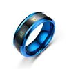 Hot Sale Stainless Steel Color Change Temperature Sensing Discoloration Men's Mood Ring