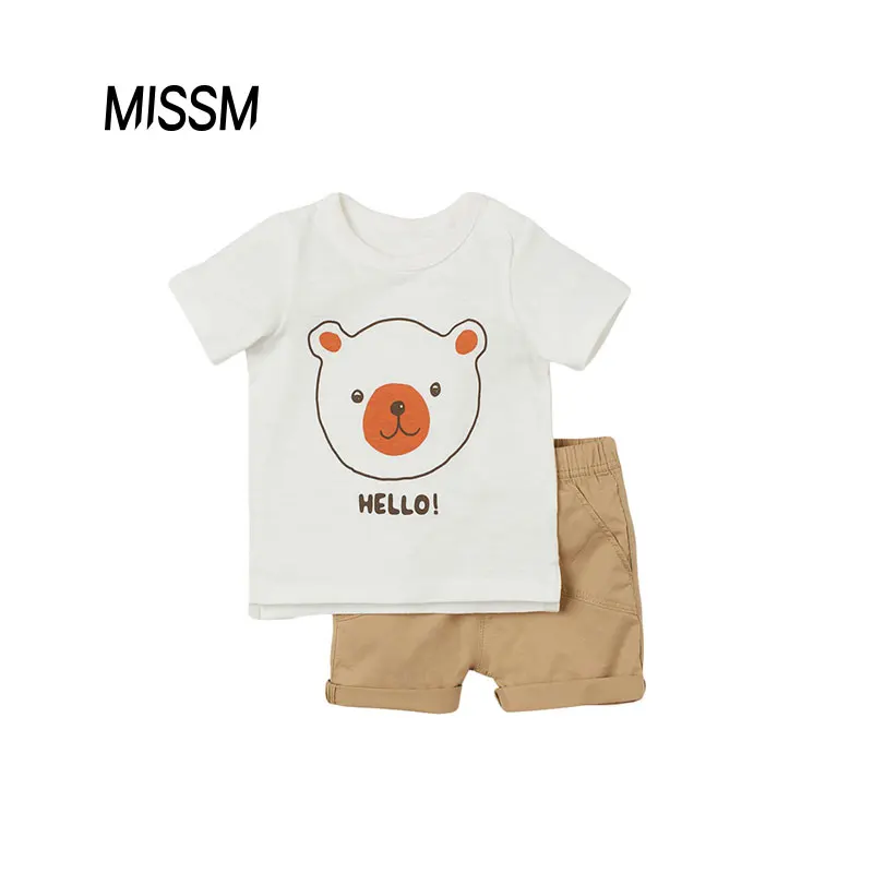 MISSM T-shirt and woven shorts kids summer sets clothes custom wear boys clothing sets baby
MISSM T-shirt and woven shorts kids summer sets clothes custom wear boys clothing sets baby