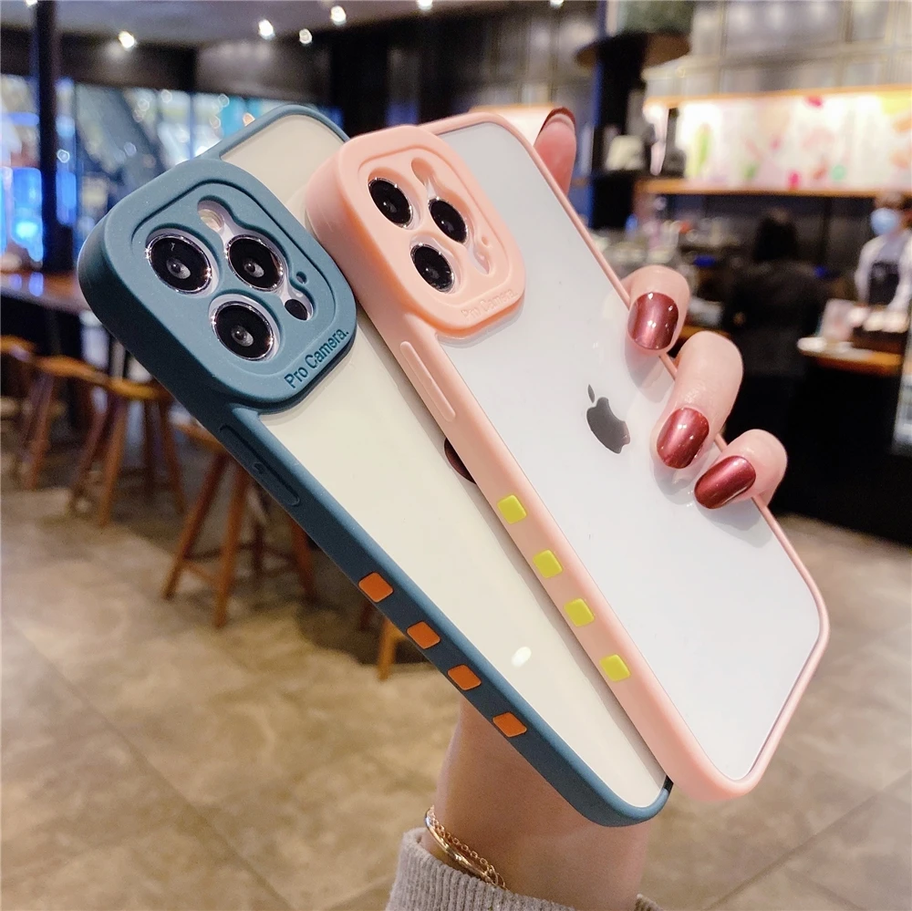 Camera Protection Bumper Phone Cases For iPhone 11 12 11Pro XR XS Max X 8 7 6S Plus Matte Translucent Shockproof Back Cover
Camera Protection Bumper Phone Cases For iPhone 11 12 11Pro XR XS Max X 8 7 6S Plus Matte Translucent Shockproof Back Cover