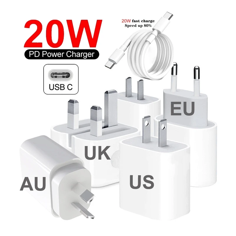18W 20W PD 3.0 Charger USB Type C Adapter For iPhone 11 pro / 11 / 11 pro max EU US UK Plug for Apple Charger
18W 20W PD 3.0 Charger USB Type C Adapter For iPhone 11 pro / 11 / 11 pro max EU US UK Plug for Apple Charger