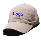 Cheap 100% Cotton Embroidered Logo Unstructured Baseball Cap Custom Dad Hat