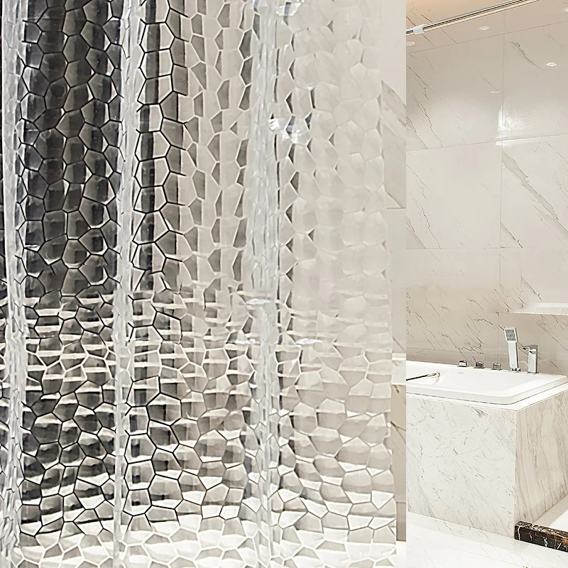 3D Design Waterproof Clear Bath Custom EVA Bath Shower Curtain Water Cube Bathroom Shower Curtain
3D Design Waterproof Clear Bath Custom EVA Bath Shower Curtain Water Cube Bathroom Shower Curtain