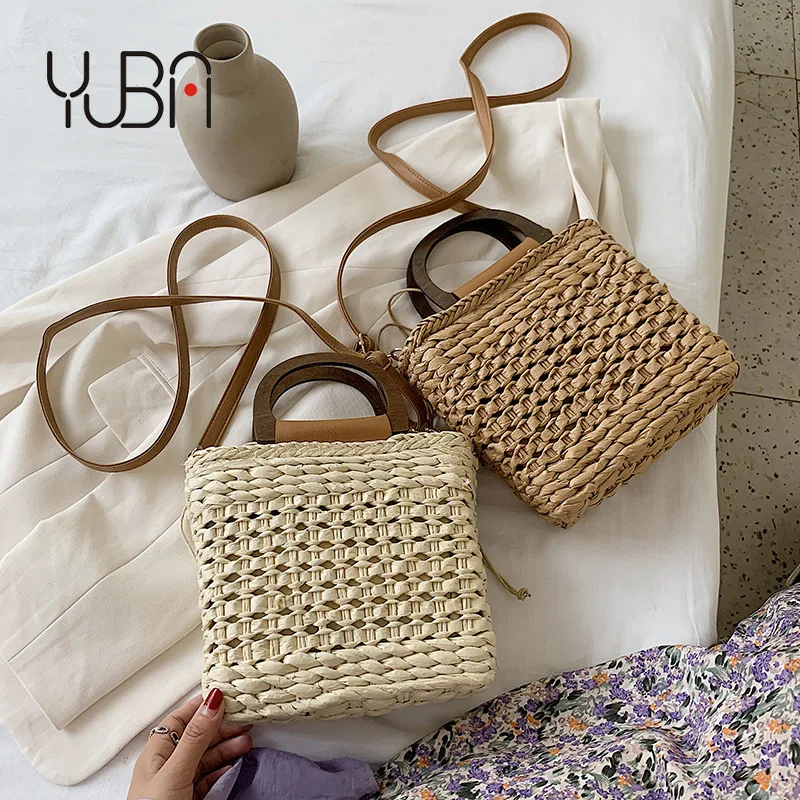 2021 Summer New Woven Small Square Bag Korean Style Trendy Simple Pure Color Handbag Ladies Style Woven Bag 
2021 Summer New Woven Small Square Bag Korean Style Trendy Simple Pure Color Handbag Ladies Style Woven Bag