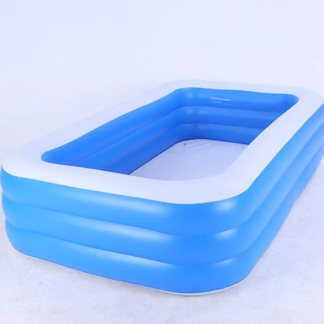 PVC material thickening outdoor large family children inflatable swimming pool, Blue
PVC material thickening outdoor large family children inflatable swimming pool, Blue