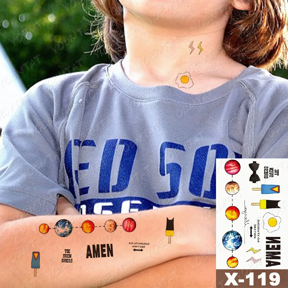 Hot sale planet cartoon pattern simple tatoo water proof small hand tattoo sticker small for kids, Cmyk
Hot sale planet cartoon pattern simple tatoo water proof small hand tattoo sticker small for kids, Cmyk