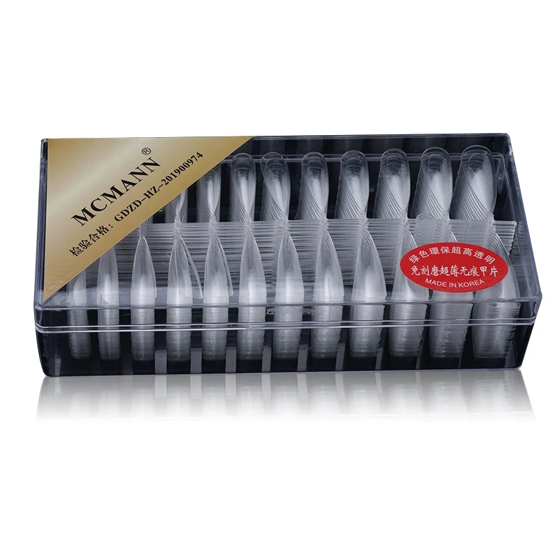 MCMANN False Nails Tips 500Pcs/Box Professional Transparent Color Full Cover Artificial Finger Coffin Shape Nail Tips
MCMANN False Nails Tips 500Pcs/Box Professional Transparent Color Full Cover Artificial Finger Coffin Shape Nail Tips