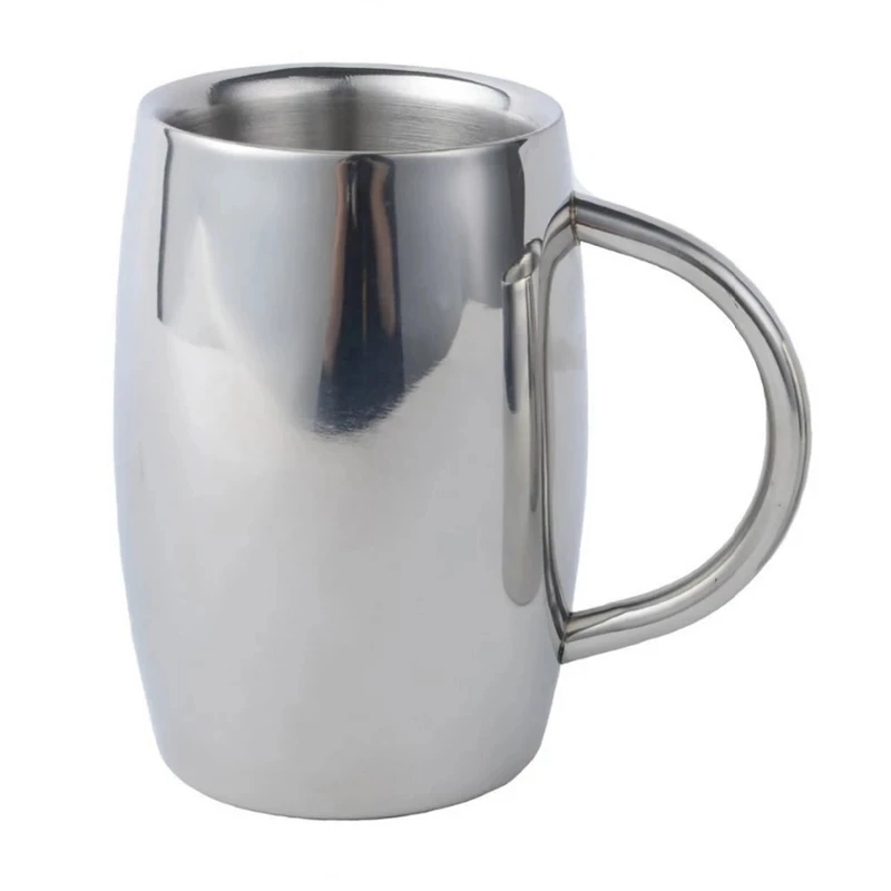 Double-layer mug water glass insulated coffee beer cup stainless steel baking creative glass beer beverage mineral water, Bright silver
Double-layer mug water glass insulated coffee beer cup stainless steel baking creative glass beer beverage mineral water, Bright silver