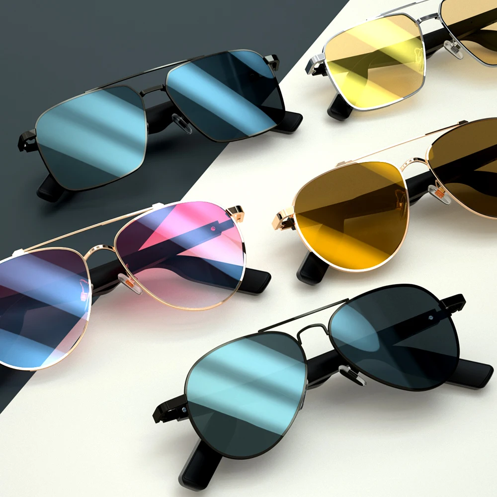 2021 Trendy Smart Audio Sunglasses with Speaker Wireless Stereo TWS Earphone Music Eyeglasses for Men Women Support Custom Logo
2021 Trendy Smart Audio Sunglasses with Speaker Wireless Stereo TWS Earphone Music Eyeglasses for Men Women Support Custom Logo