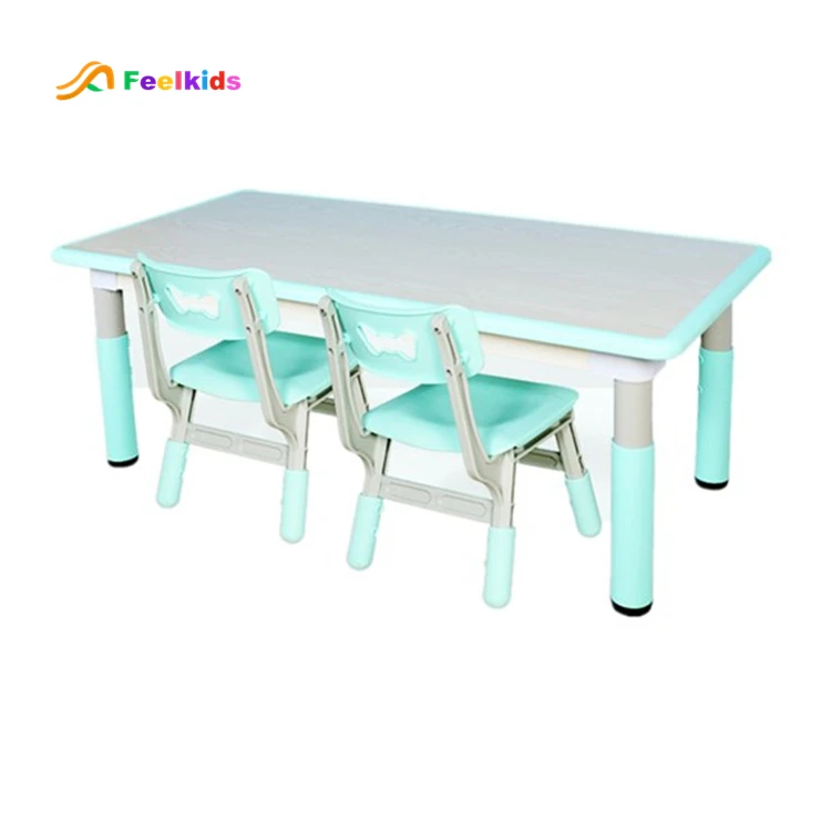 Plastic Modern Children's Adjustable Kids Table and Chair Set for Bedroom and Living Room Use factory