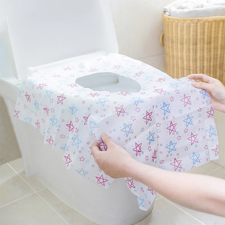 Wholesale pentagram cartoon design portable bathroom flushable toilet seat cover waterproof disposable paper cover, Customized color
Wholesale pentagram cartoon design portable bathroom flushable toilet seat cover waterproof disposable paper cover, Customized color