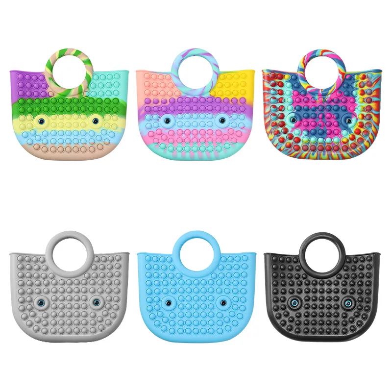 Large Handbags Dimple Sensory Purse Silicone Push Bubble Tote Bags Women Rainbow Reliever Stress Fidget Handbag
Large Handbags Dimple Sensory Purse Silicone Push Bubble Tote Bags Women Rainbow Reliever Stress Fidget Handbag
