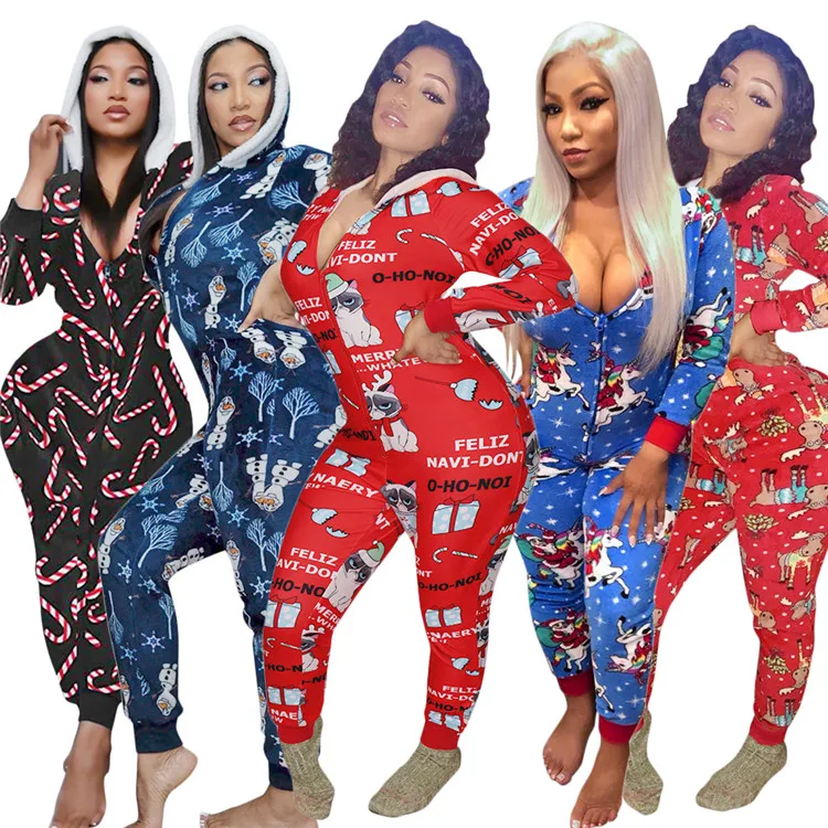 EB-20121127 Fashion Sexy Ladies Rompers Christmas Hooded Cartoon Print Warm Winter Women One Piece Bodycon Jumpsuits
EB-20121127 Fashion Sexy Ladies Rompers Christmas Hooded Cartoon Print Warm Winter Women One Piece Bodycon Jumpsuits