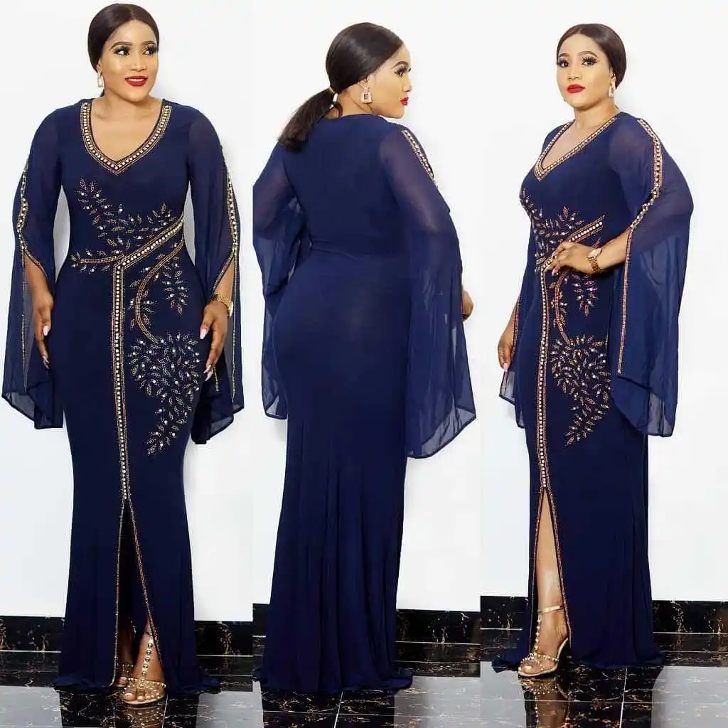 African&Dubai&Turkey ladies flare sleeve abaya top quality rhinestone fishtail long dress 2020, Picture
African&Dubai&Turkey ladies flare sleeve abaya top quality rhinestone fishtail long dress 2020, Picture