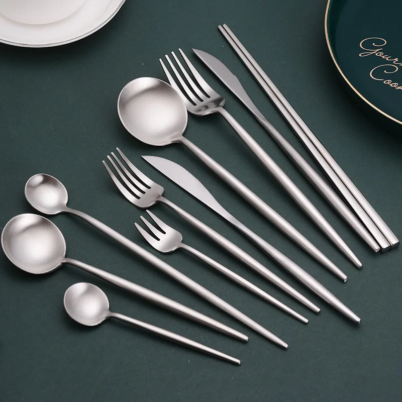 Amazon Hot Sale 2020 Stainless Steel 18/10 inox metal cutlery set manufacturer for Hotel Wedding Events, More than 10colors for selection
Amazon Hot Sale 2020 Stainless Steel 18/10 inox metal cutlery set manufacturer for Hotel Wedding Events, More than 10colors for selection