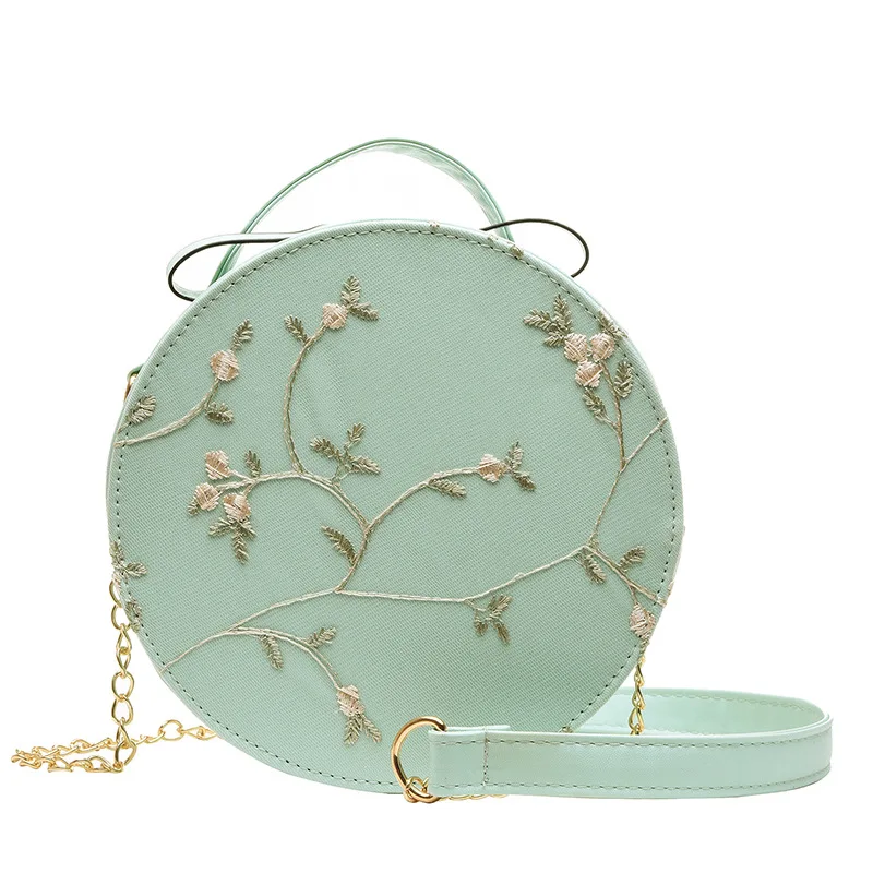 Lace Embroidered Women Purses Ladies Handbag Round Package Korean Fashion Simple Shoulder Bag Crossbody Handbags, White, black, yellow, green, pink
Lace Embroidered Women Purses Ladies Handbag Round Package Korean Fashion Simple Shoulder Bag Crossbody Handbags, White, black, yellow, green, pink