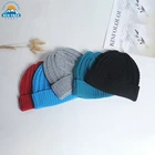 Factory lowest price winter hat chinese custom fashion multicolor unisex beanie Knitted hats men