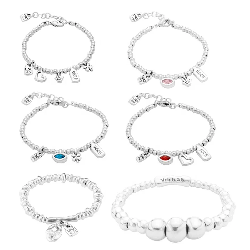 Spanish New Designer Silver Crystal Stainless Steel Bangle Love Flower Charm Bracelet (70-86)
Spanish New Designer Silver Crystal Stainless Steel Bangle Love Flower Charm Bracelet (70-86)