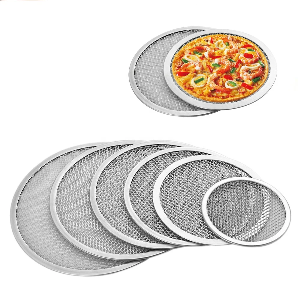 Multi Size Commercial Grade Foodservice Seamless Aluminum Pizza Screen Heavy duty, Silver
Multi Size Commercial Grade Foodservice Seamless Aluminum Pizza Screen Heavy duty, Silver
