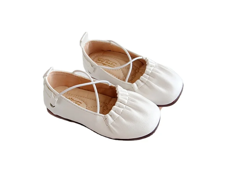 Summer new design vintage cross strap style little kids soft leather casual shoes for little girls, White/black/brown
Summer new design vintage cross strap style little kids soft leather casual shoes for little girls, White/black/brown