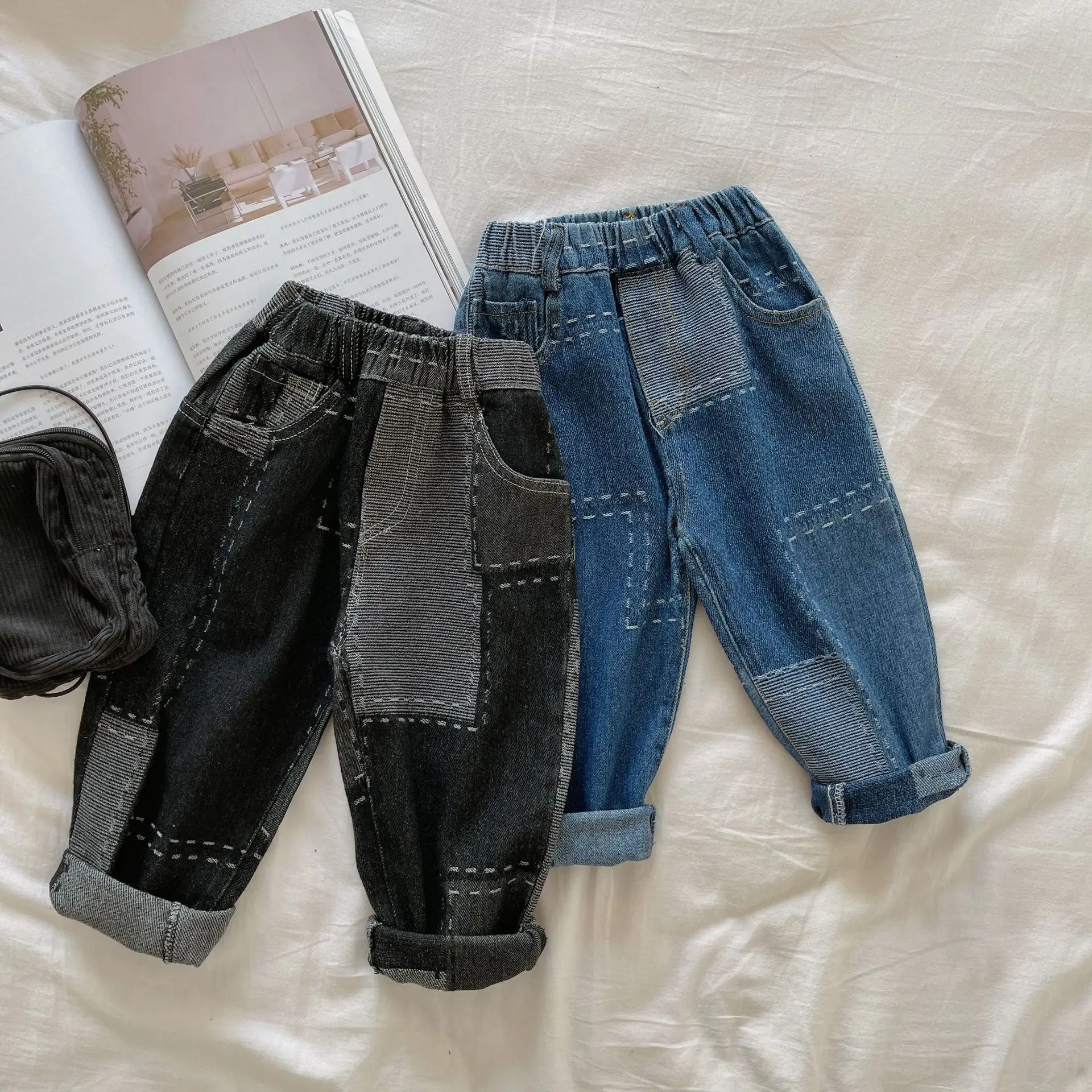 066A34834 fall autumn kids jeans pants for boys denim trousers casual korean wholesale children clothing
066A34834 fall autumn kids jeans pants for boys denim trousers casual korean wholesale children clothing