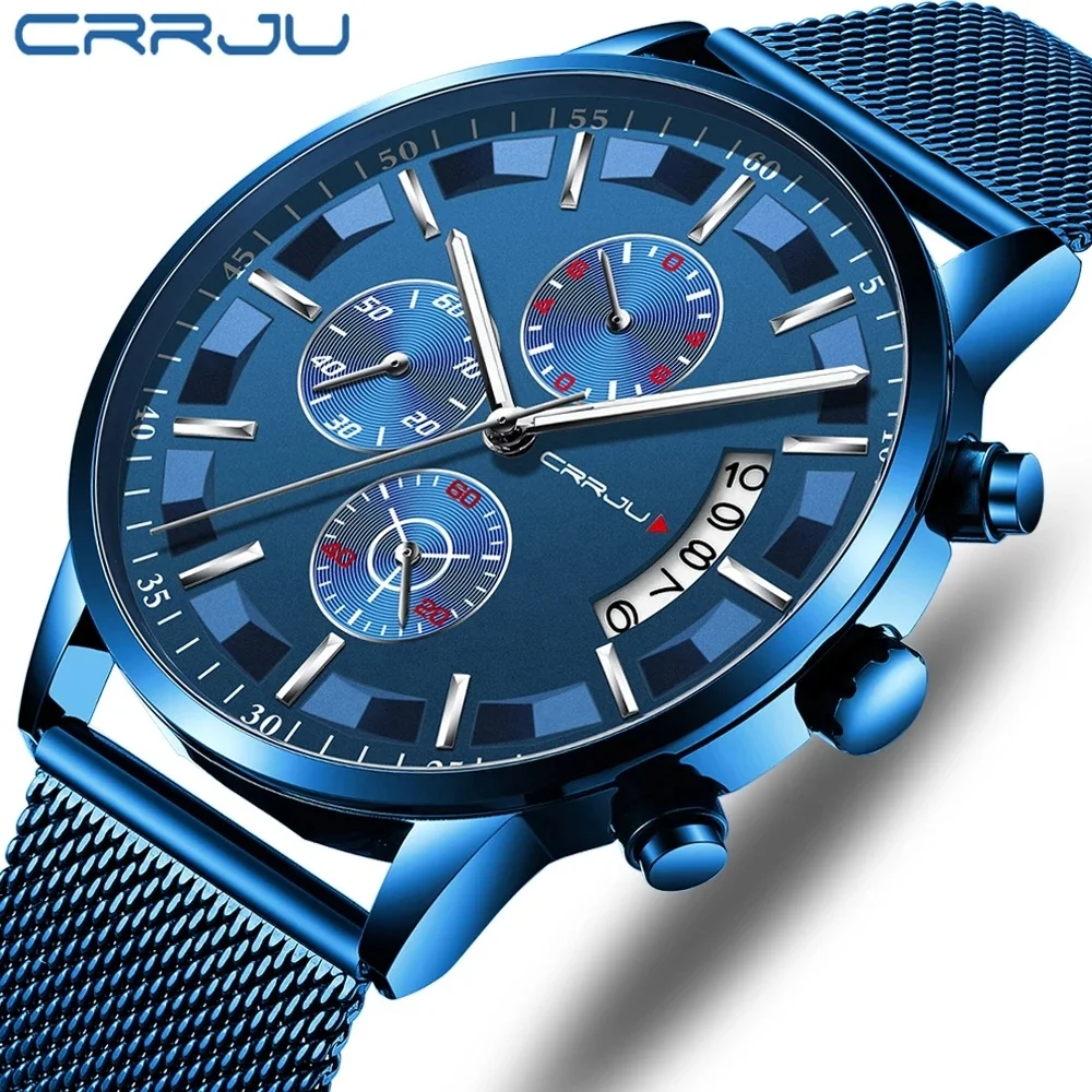 CRRJU 2261 Men Waterproof Business Watches Stainless Steel Quartz Watches Men Wrist Brand Luxury Clock
CRRJU 2261 Men Waterproof Business Watches Stainless Steel Quartz Watches Men Wrist Brand Luxury Clock