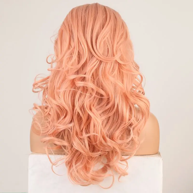 Women Popular Color pink Long Curly Big Wave Hair Wig Chemical Fiber Headgear Synthetic Curly Wig
Women Popular Color pink Long Curly Big Wave Hair Wig Chemical Fiber Headgear Synthetic Curly Wig