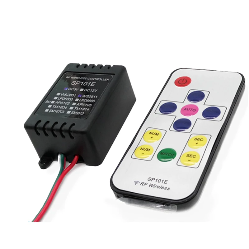 SP101E 11 Ключи для цифровой пиксель модуль полосы РФ беспроводной RGB LED контроллер
