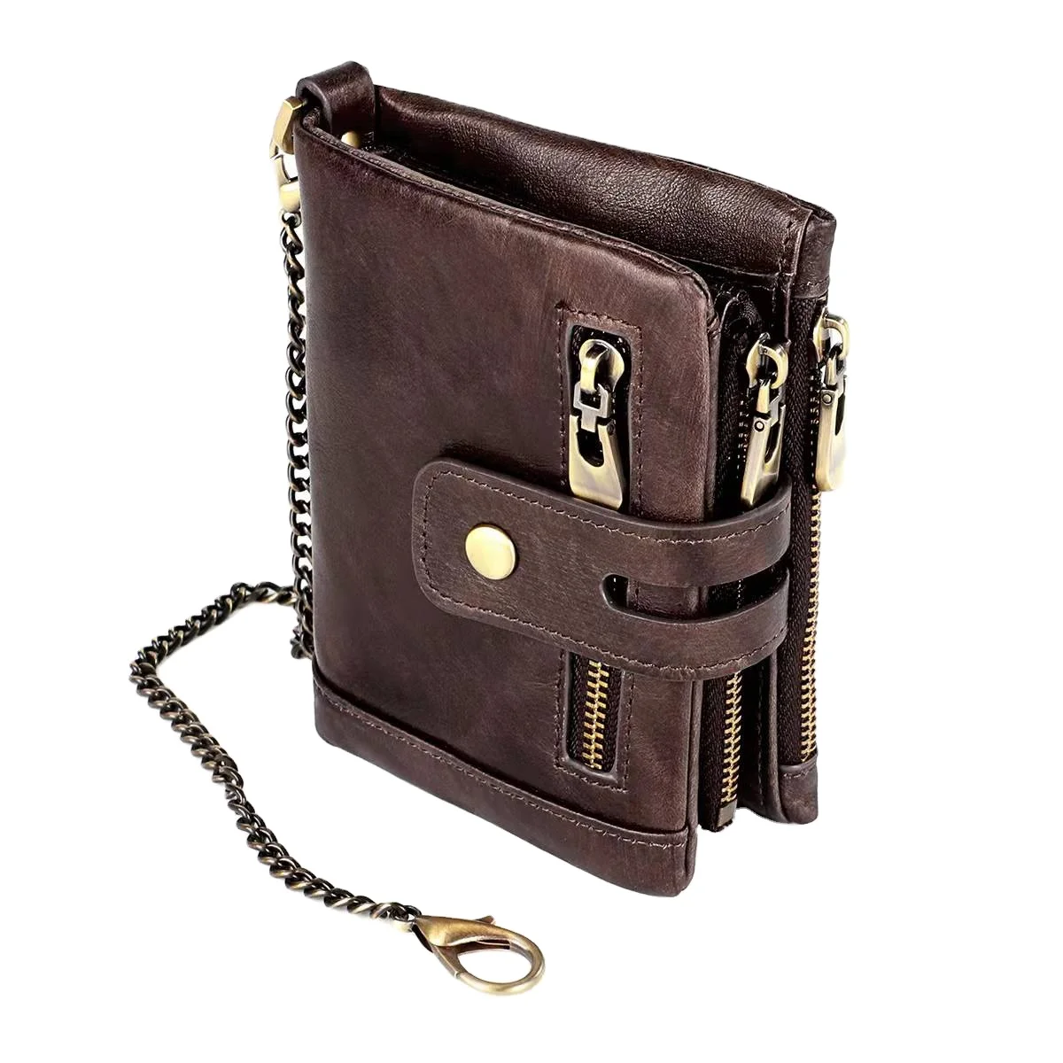 Cappuccino 100% Genuine Leather Male Purses With Zip Coin Pocket customize logo Men Wallet And Card Holder Wallets Leather Men, Rich colors
Cappuccino 100% Genuine Leather Male Purses With Zip Coin Pocket customize logo Men Wallet And Card Holder Wallets Leather Men, Rich colors
