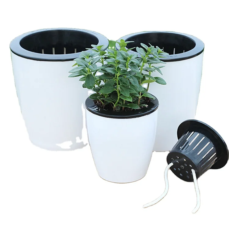 AAA350 Creative Automatic Watering Flowerpot Small Round Plastic Office Plant Pot Self Watering Flower Pots, 6 colors
AAA350 Creative Automatic Watering Flowerpot Small Round Plastic Office Plant Pot Self Watering Flower Pots, 6 colors